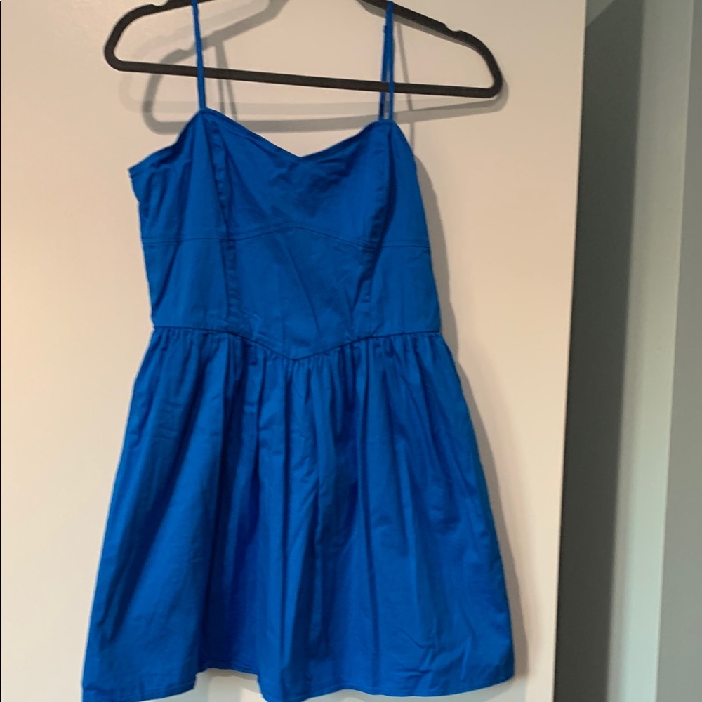 Blue Spaghetti Strap Dress